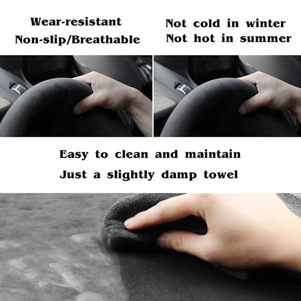 Leather Steering Wheel Protector - All-Season
