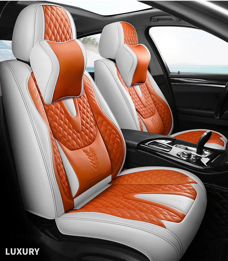 Comfort Leather Seat Cover Set - All-Season