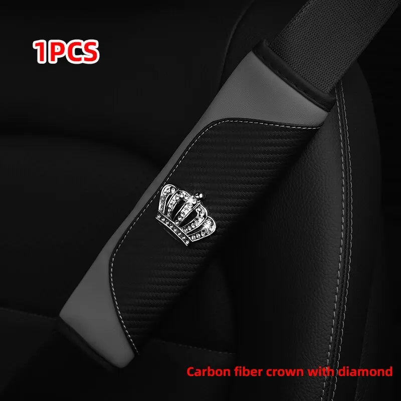 Diamond Accent Seat Belt Shoulder Pads