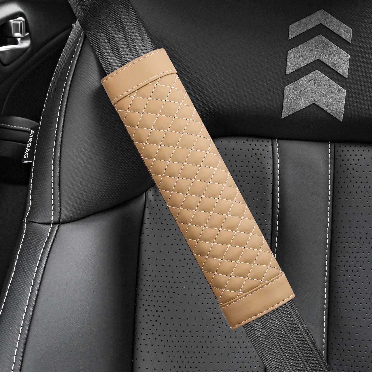 Leather Seat Belt Shoulder Pads