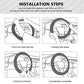Leather Steering Wheel Wrap - Breathable