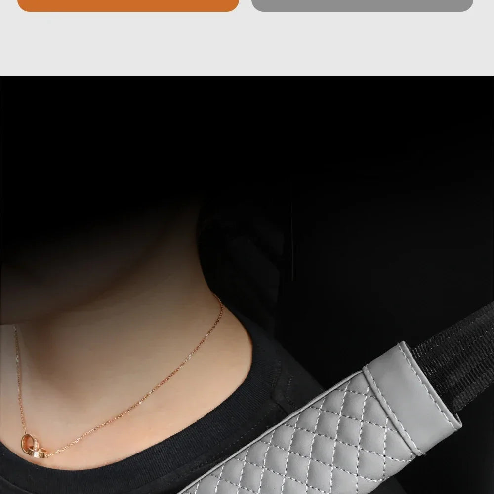 Leather Seat Belt Shoulder Pads