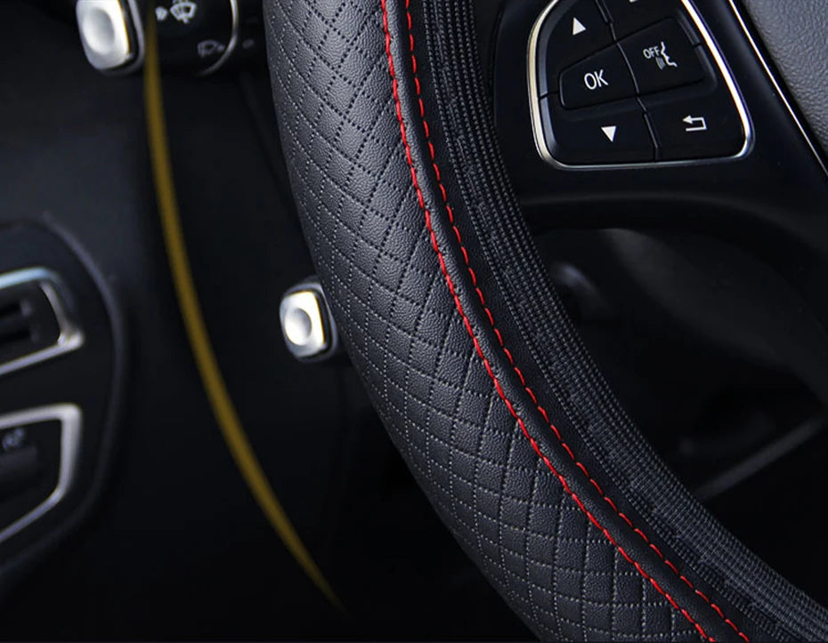 Leather Steering Wheel Protector - Non-Slip - Everyday Edition