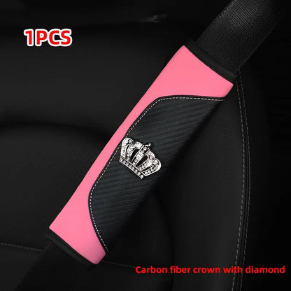Diamond Accent Seat Belt Shoulder Pads
