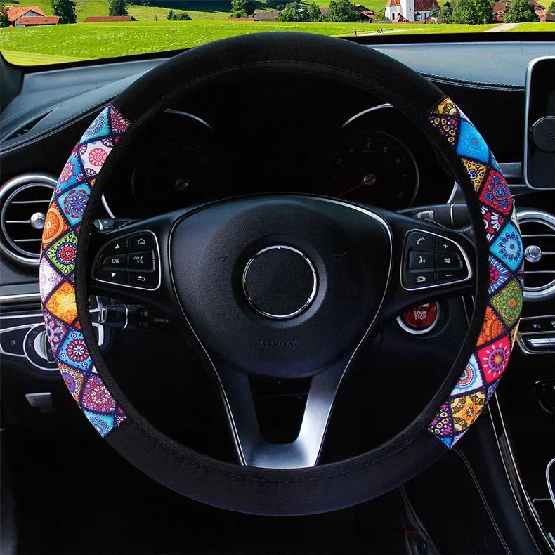 Linen Steering Wheel Wrap - Non-Slip