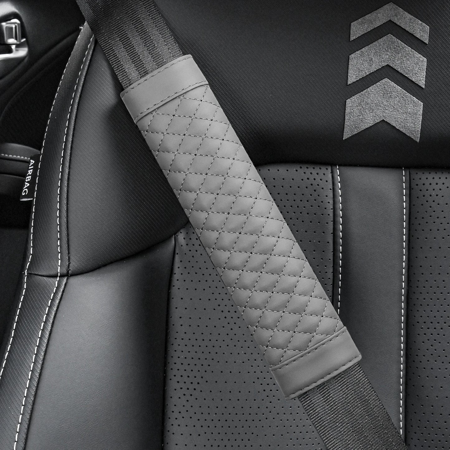 Leather Seat Belt Shoulder Pads