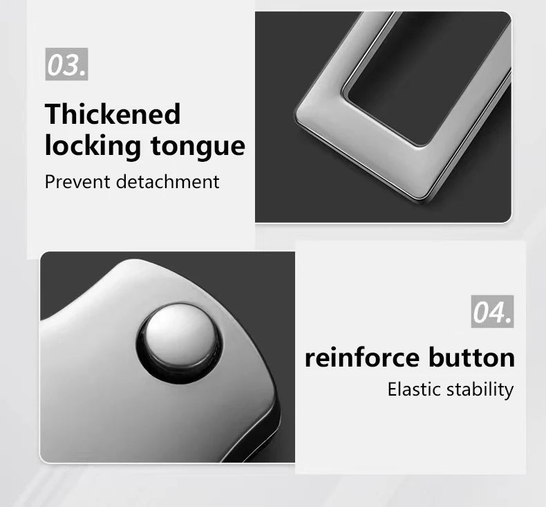 Flexible Seat Belt Extension Clip - Buckle Insert - Comfort Series