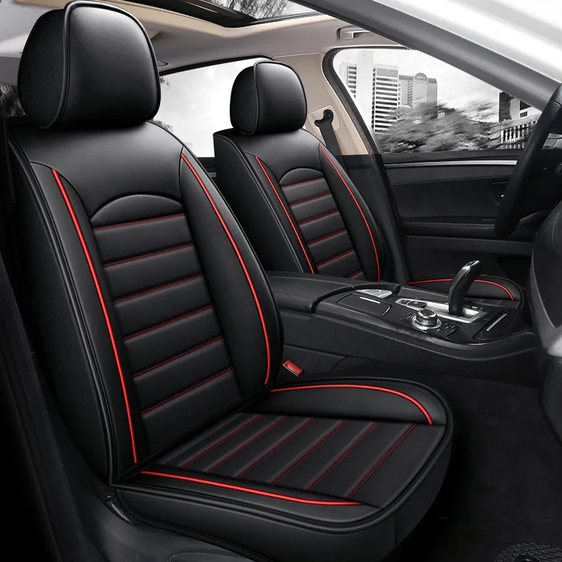 Five-Seat Leather Seat Cover Set - All-Season
