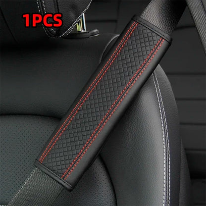 PU Leather Seat Belt Comfort Covers - Urban Fit