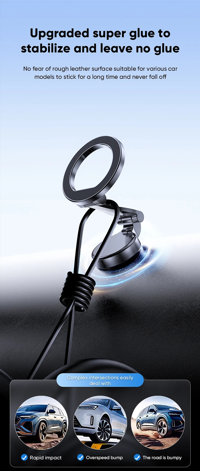 1080° Magnetic Car Phone Mount