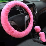 Plush Wheel, Gearshift & Handbrake Cover Set