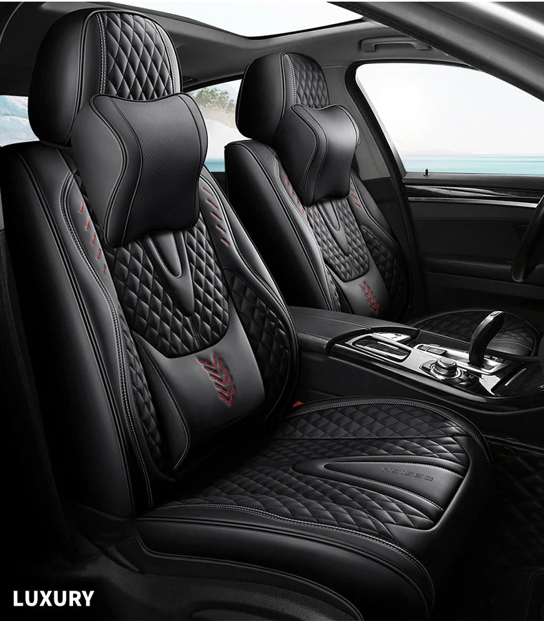 Comfort Leather Seat Cover Set - All-Season