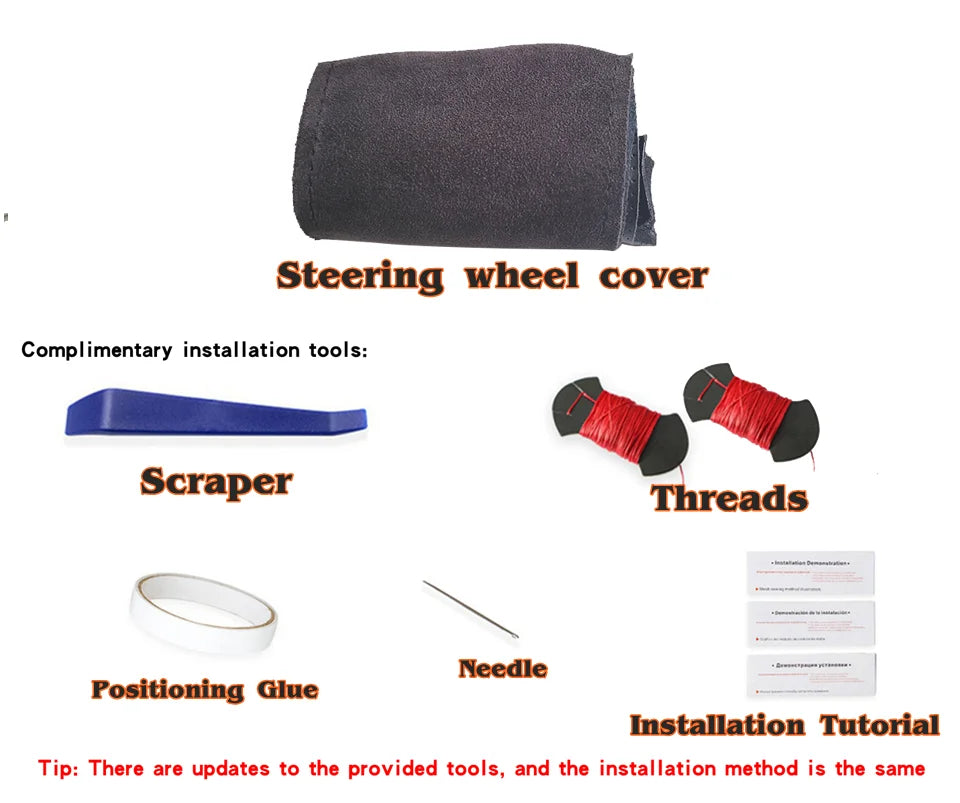 Leather Steering Wheel Protector - All-Season