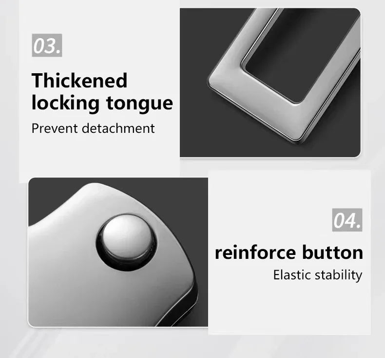 Safety Seat Belt Latch Extender - Clip Design