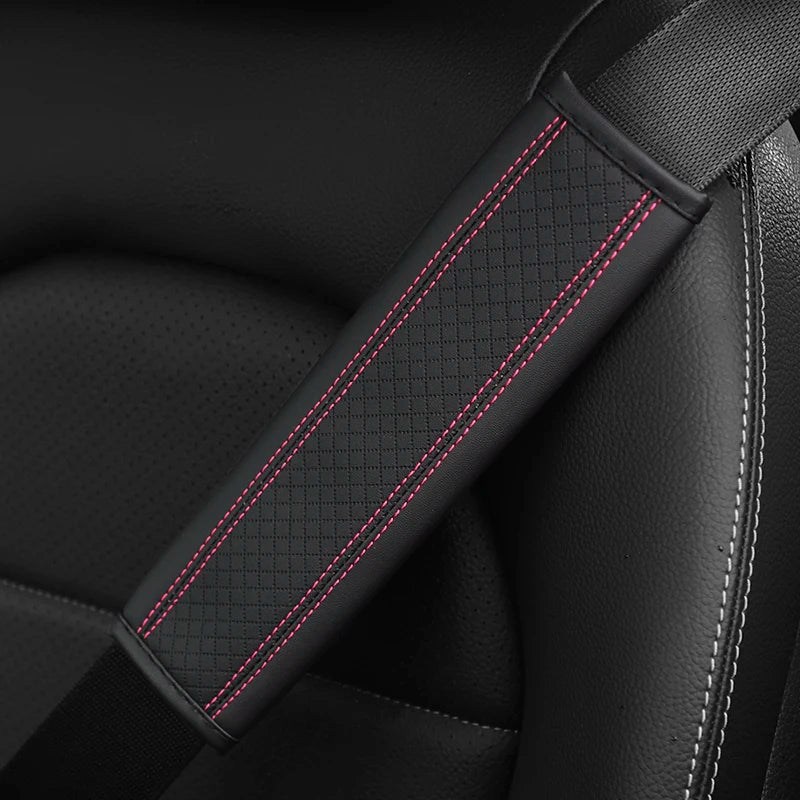 PU Leather Seat Belt Strap Protectors