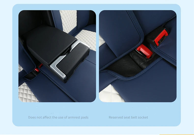 Comfort Leather Seat Cover Set - All-Season