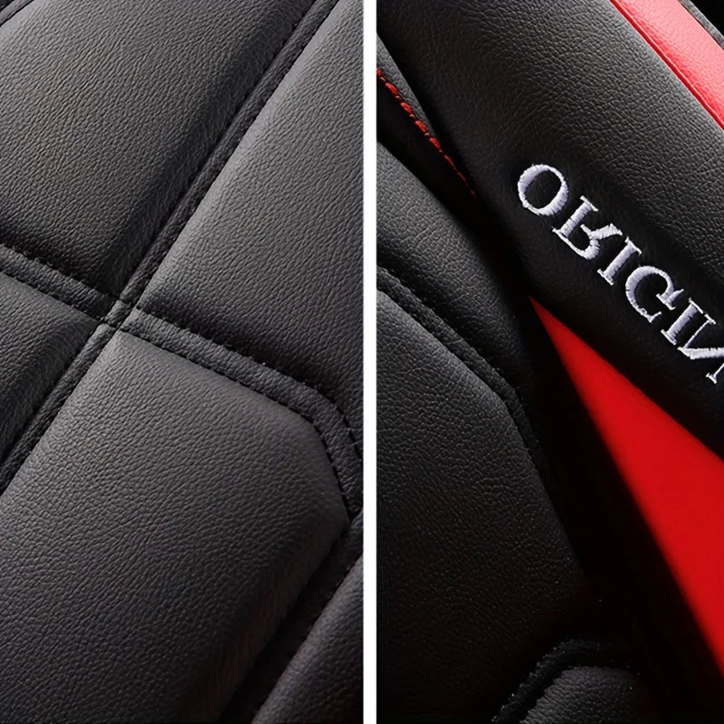 Front Seat Leather Car Seat Cover Set - All-Season