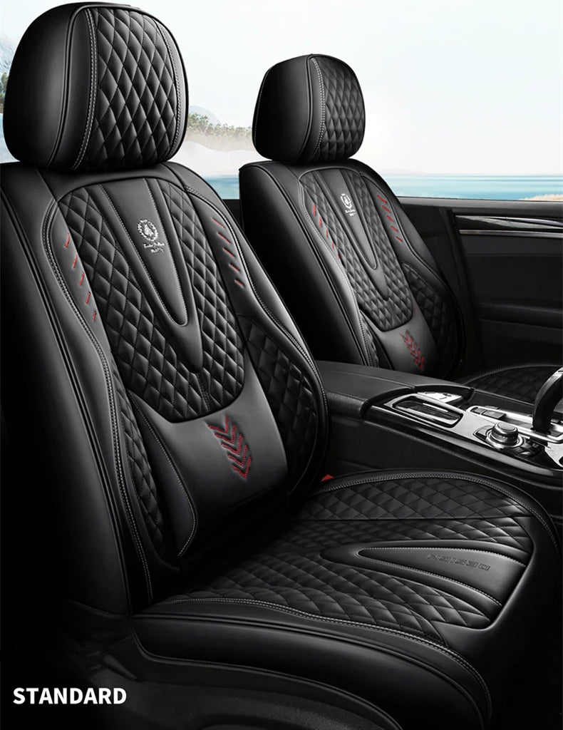 Comfort Leather Seat Cover Set - All-Season