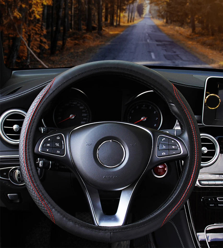 Leather Steering Wheel Protector - Non-Slip - Everyday Edition