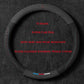 Leather Steering Wheel Cover - Non-Slip