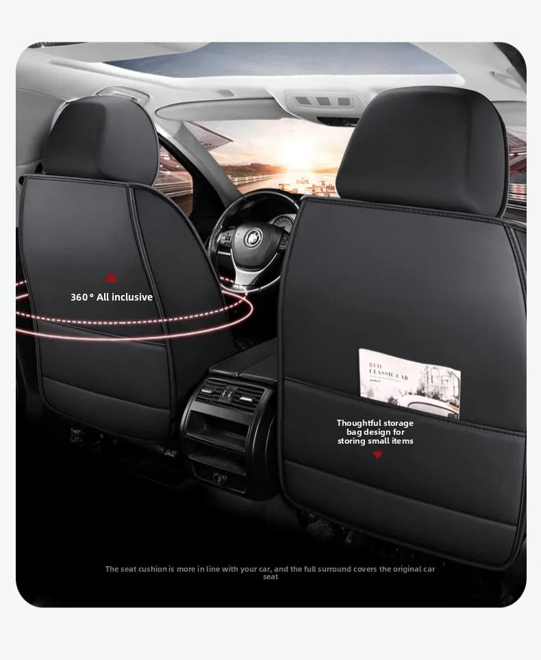 Universal PU Leather Seat Cover Set - All-Season