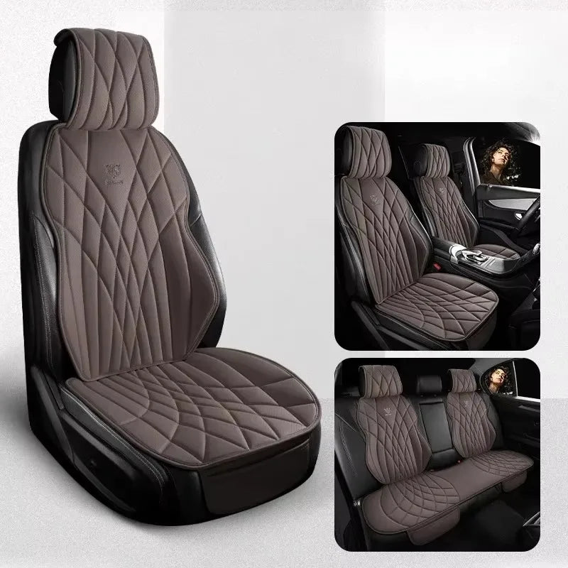Full Set Leather Seat Protector Cover - All-Season