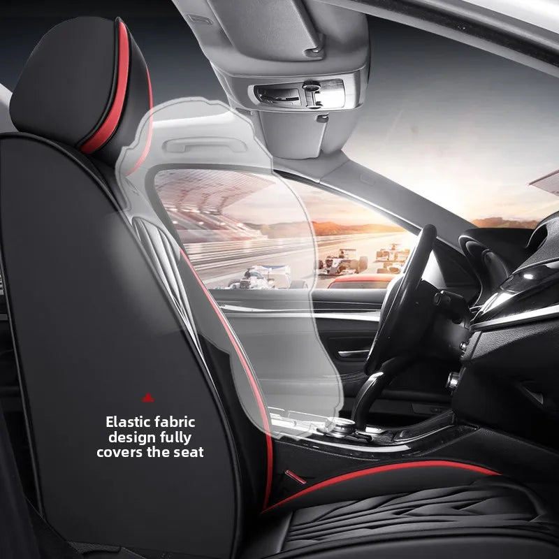 Universal PU Leather Seat Cover Set - All-Season