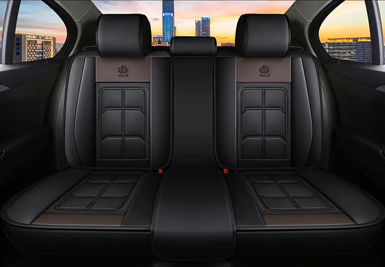 Front Row PU Leather Seat Cushion Cover - All-Season