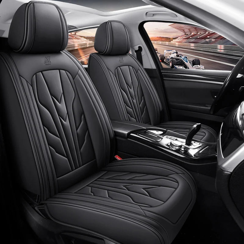Universal PU Leather Seat Cover Set - All-Season