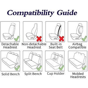 Comfort Leather Seat Cover Set - All-Season