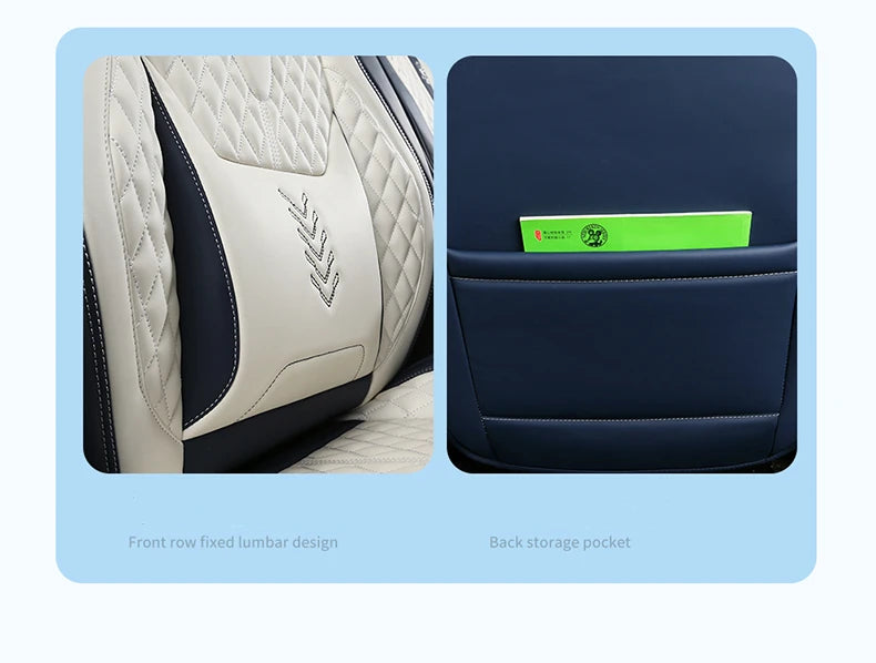 Comfort Leather Seat Cover Set - All-Season