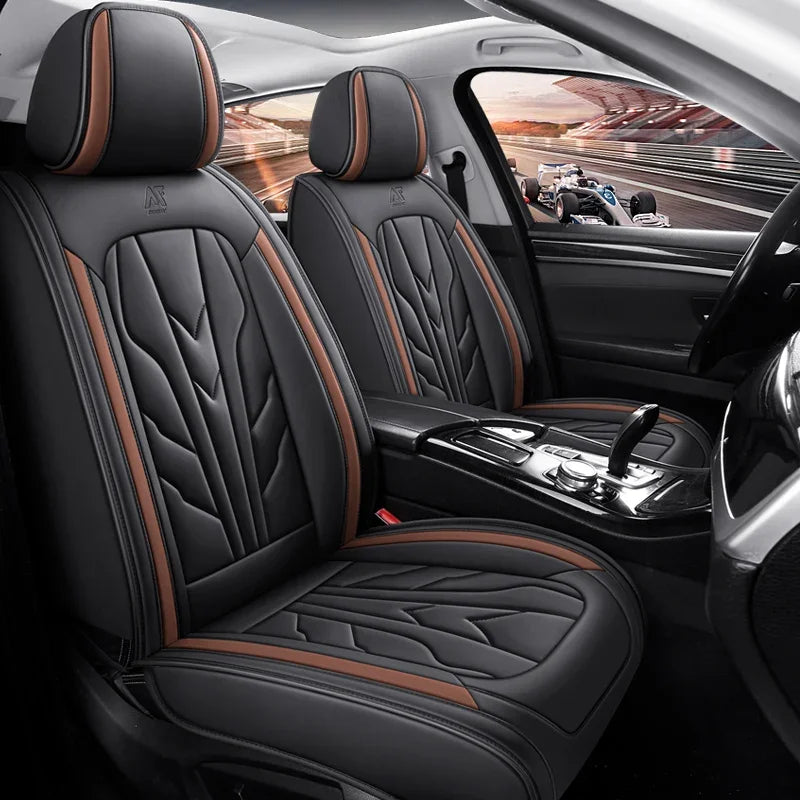 Universal PU Leather Seat Cover Set - All-Season