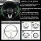 PU Leather Steering Wheel Protector - Non-Slip