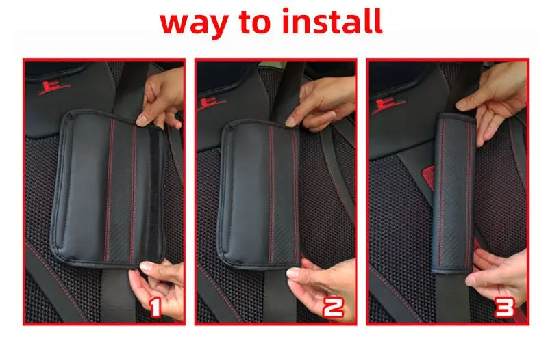 Diamond Accent Seat Belt Shoulder Pads