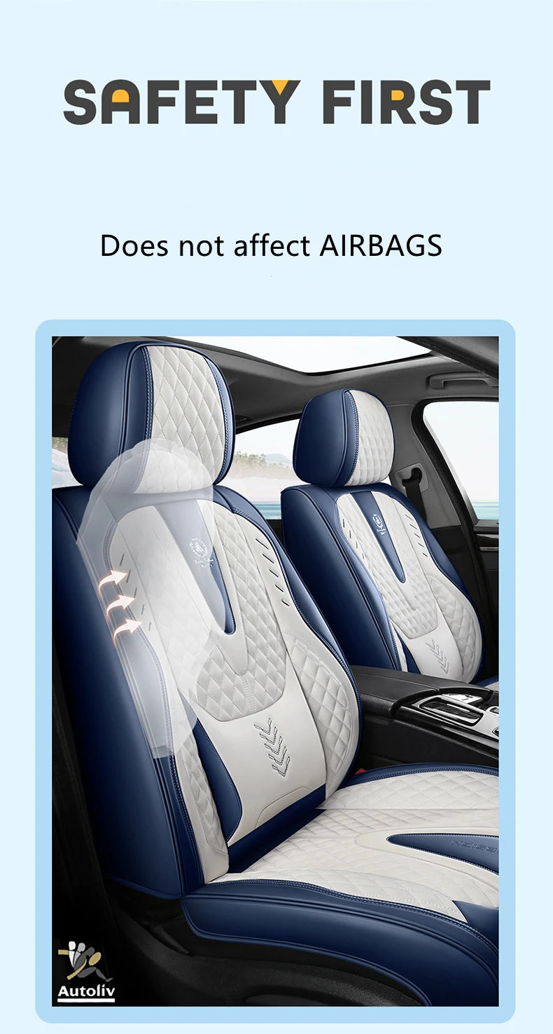 Comfort Leather Seat Cover Set - All-Season