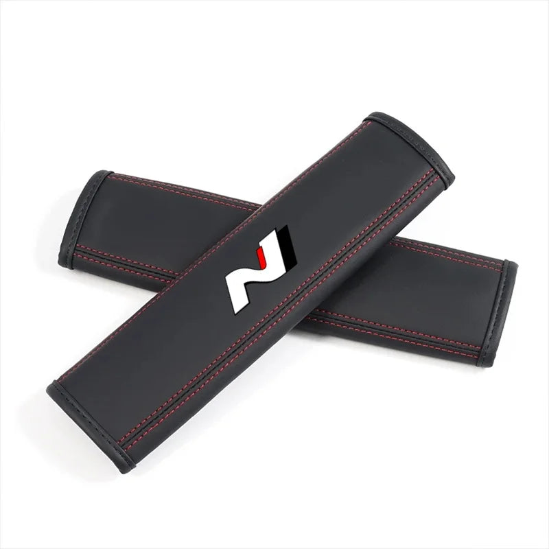 Nappa Leather Seat Belt Strap Protectors