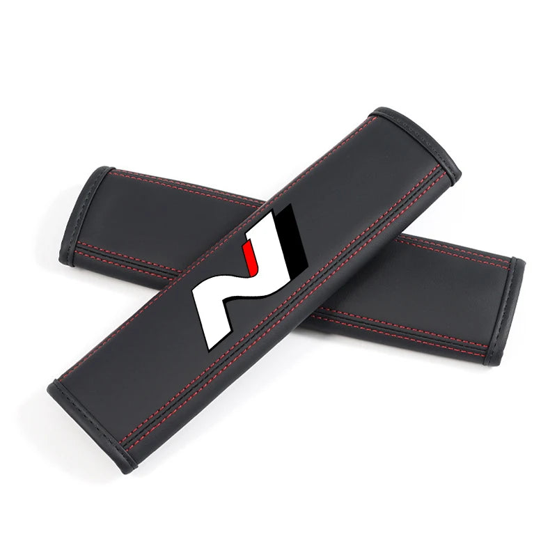 Nappa Leather Seat Belt Strap Protectors