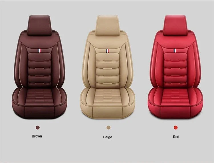 Premium Leather Seat Cover Set - All-Season