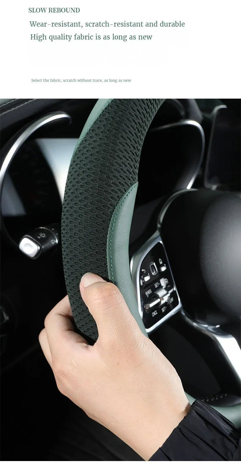 Leather Steering Wheel Protector - Breathable