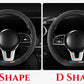 Leather Steering Wheel Cover - Non-Slip