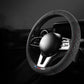 Leather Steering Wheel Cover - Non-Slip