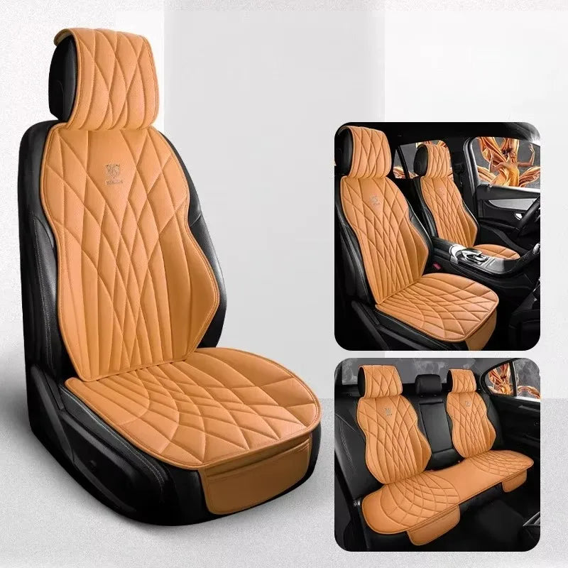 Full Set Leather Seat Protector Cover - All-Season