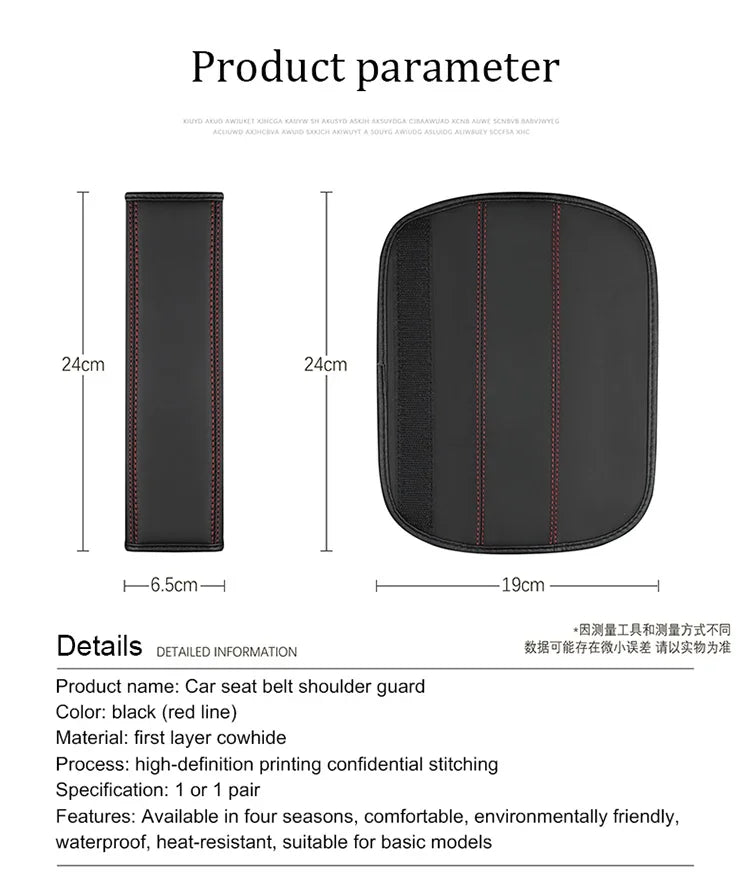 Soft Seat Belt Shoulder Pads