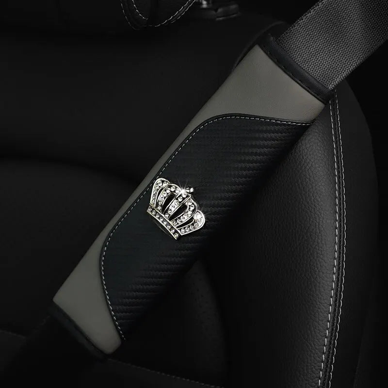 Diamond Accent Seat Belt Shoulder Pads
