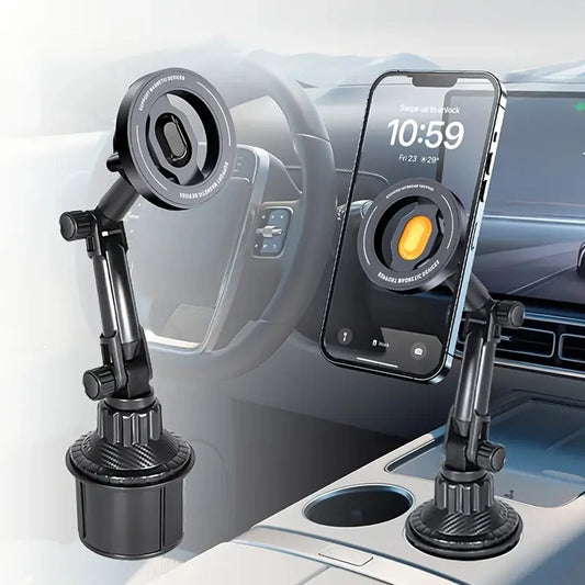 360° Magnetic Phone Mount for Cup Holder