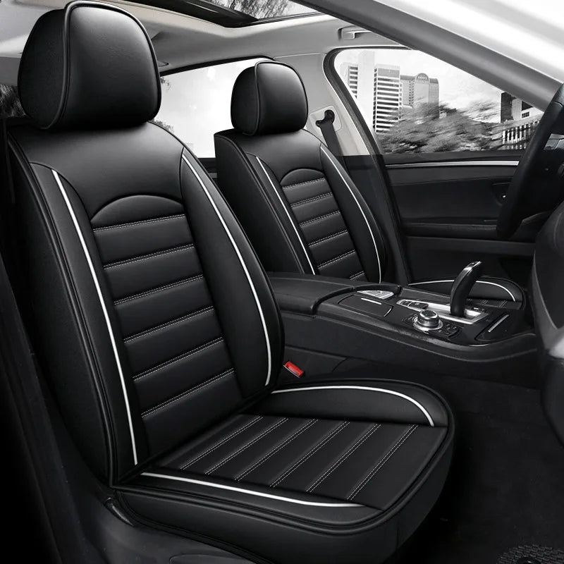 Five-Seat Leather Seat Cover Set - All-Season