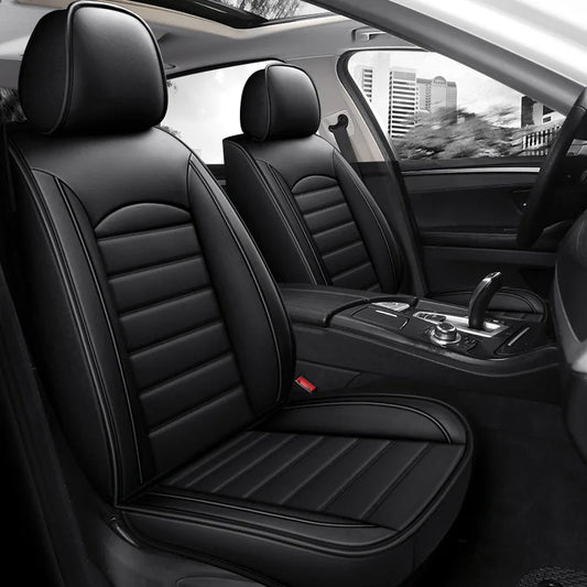 Five-Seat Leather Seat Cover Set - All-Season