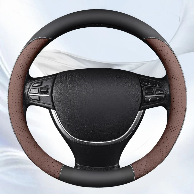 Leather Steering Wheel Protector - Non-Slip