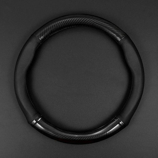 Leather Steering Wheel Wrap - Non-Slip