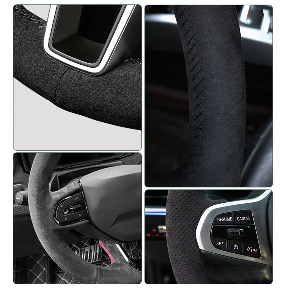 Leather Steering Wheel Protector - All-Season